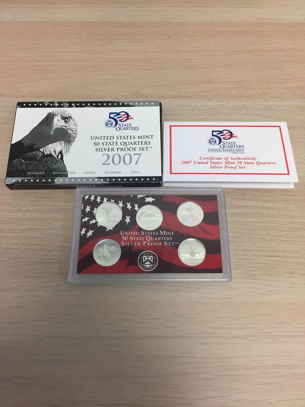 2007 United States 50 State Quarters Silver Proof Set