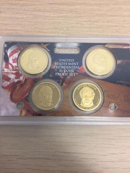 2009 United States Mint Presidential Dollar Coin Proof Set