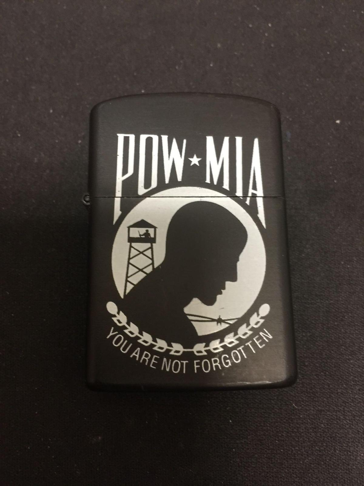 Zippo Style POW-MIA You Are Never Forgotten Lighter