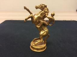 Vintage Large Gold Plated Knight Chess Piece - Very Detailed - Approximately 3.5" Tall