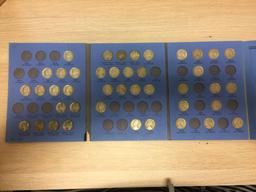 Vintage Whitman Jefferson Nickel 1938-1961 Coin Collector Book with 42 Coins (9 Silver Coins)