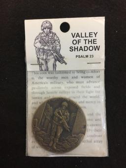 Valley of the Shadow Psalm 23 Challenge Coin NWTM