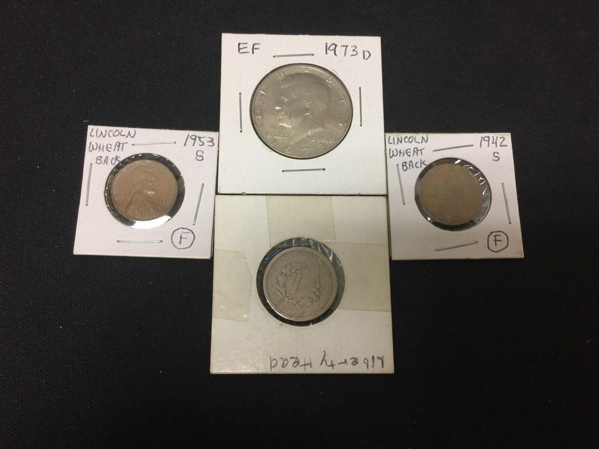 Lot of 4 United States Rare Coins From Collection