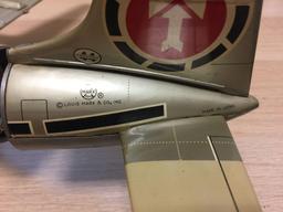 Amazing Antique Louis Marx & Co, Inc. "Flyer Tiger Line" Die Cast Airplane Model - Made in Japan