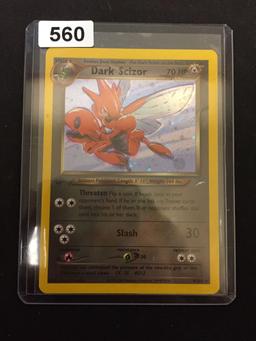 Pokemon Dark Scizor Neo Destiny 1st Edition Holofoil Rare Card 9/105