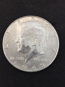1968-S United States Kennedy Half Dollar - 40% Silver Coin
