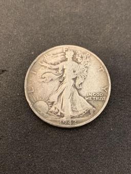 1942 United States Walking Liberty Half Dollar - 90% Silver Coin