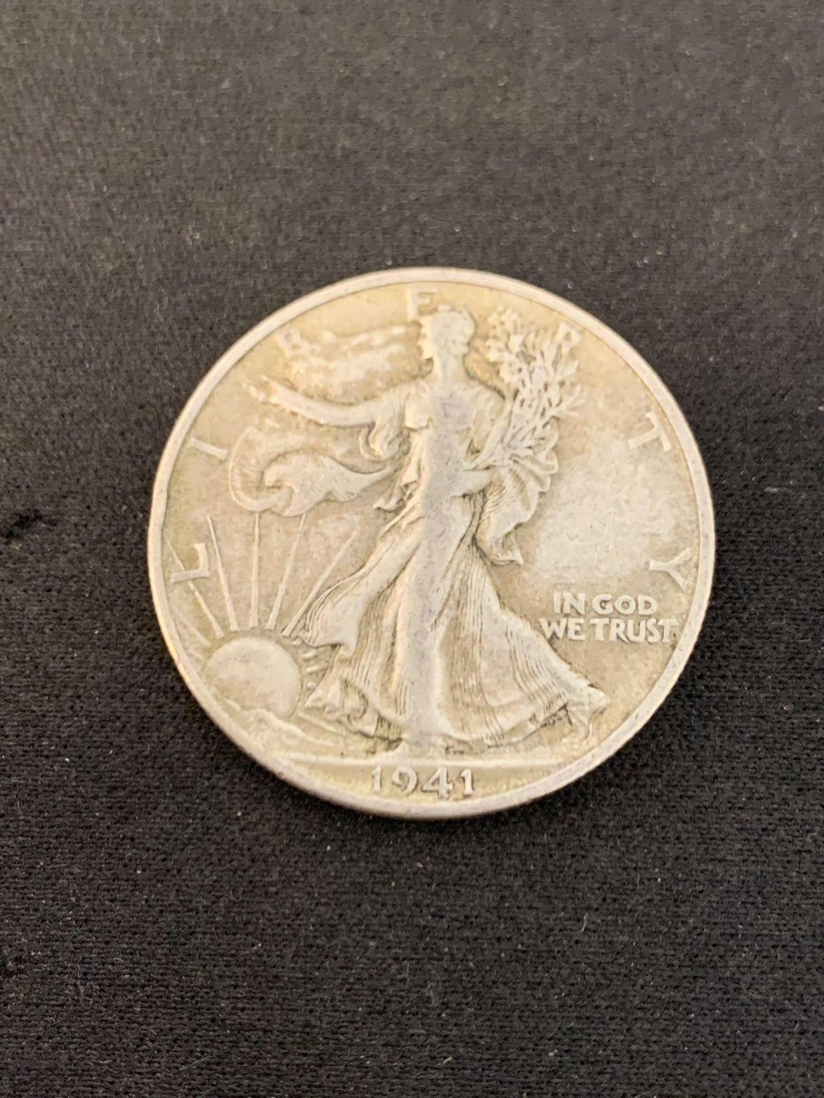 1941-S United States Walking Liberty Half Dollar - 90% Silver Coin