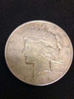 1922-S United States Peace Silver Dollar - 90% Silver Coin from Collection