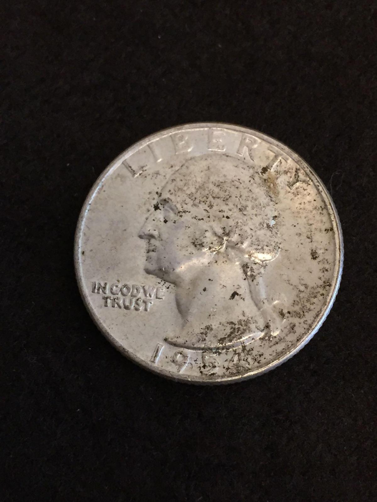 1954-D United States Washington Quarter - 90% Silver Coin