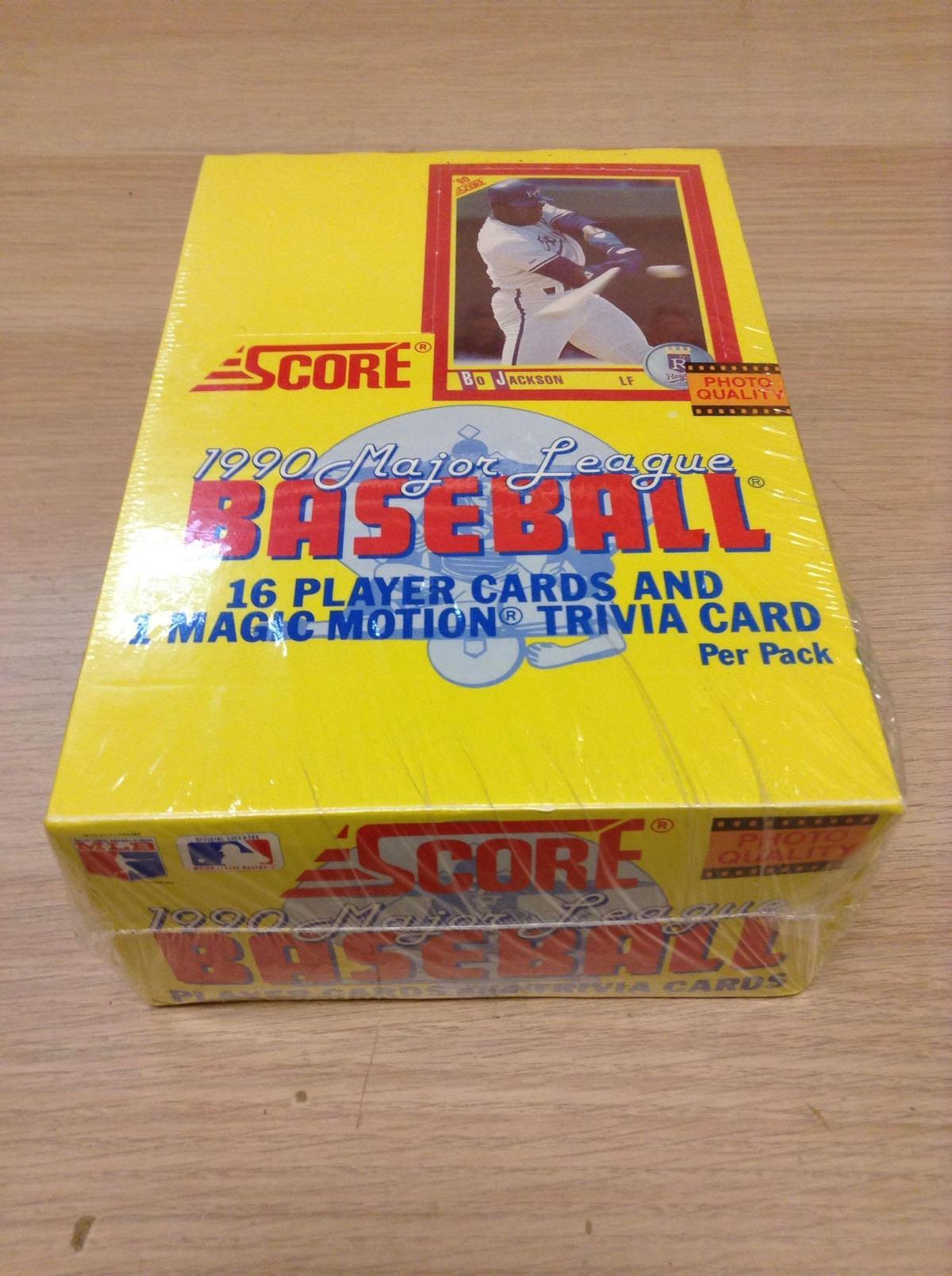 1990 Score Major League Baseball Sealed Wax Box Photo Quality