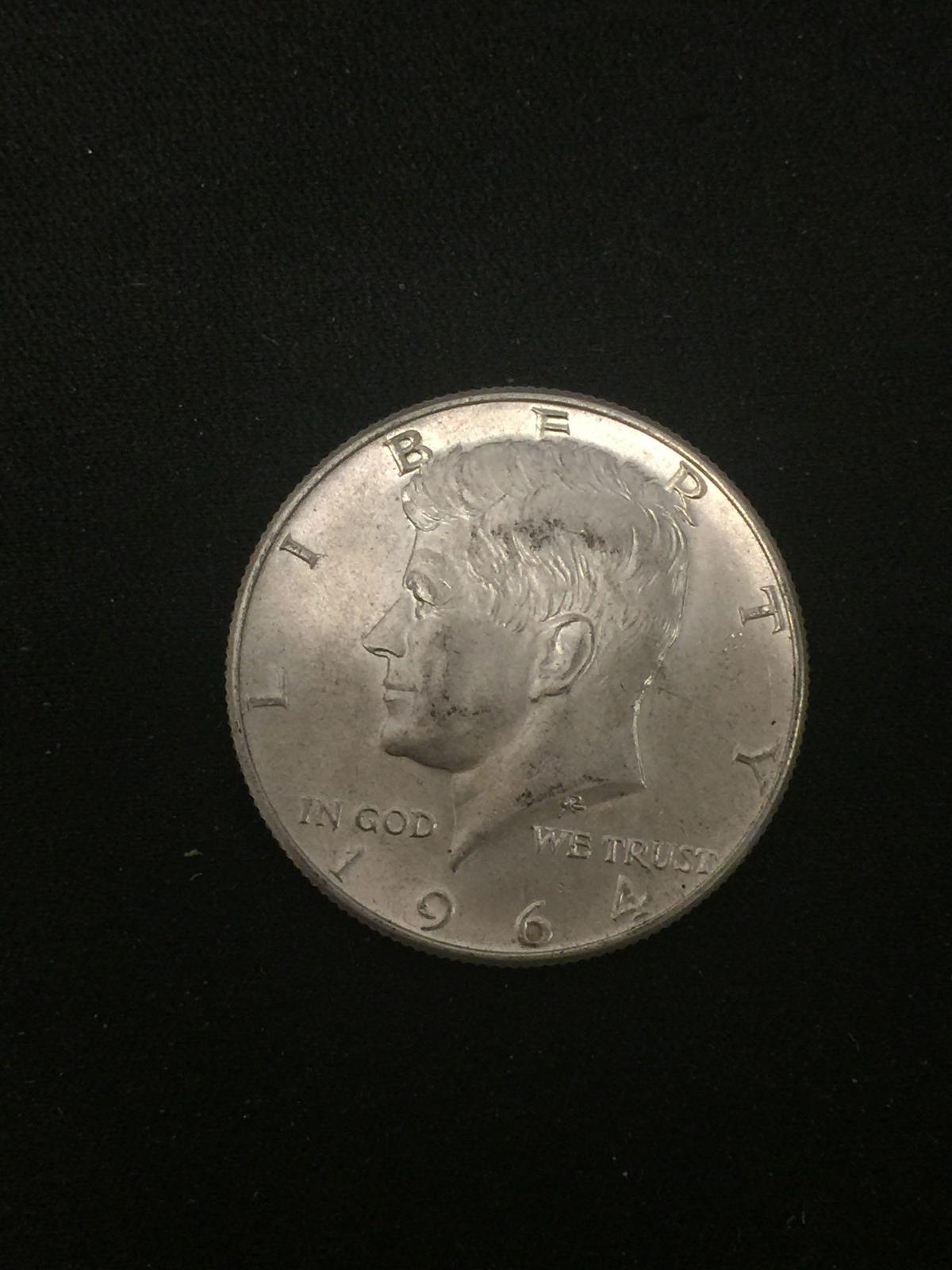 1964 United States Kennedy Half Dollar - 90% Silver Coin