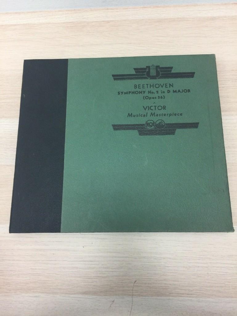 Victor Musical Beethoven Symphony No. 2 In D Major 4 Record Book R5 CON 653