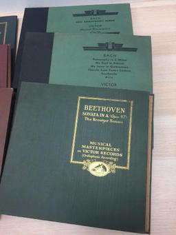 HUGE Lot Of Victor Record Books Beethoven Bach & More! VTG RARE R CON 653