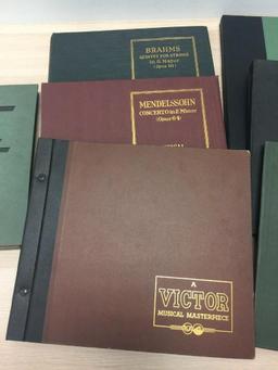 HUGE Lot Of Victor Record Books Beethoven Bach & More! VTG RARE R CON 653