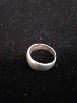 Old Pawn Mexico Sterling Silver Ring Band Sz 8