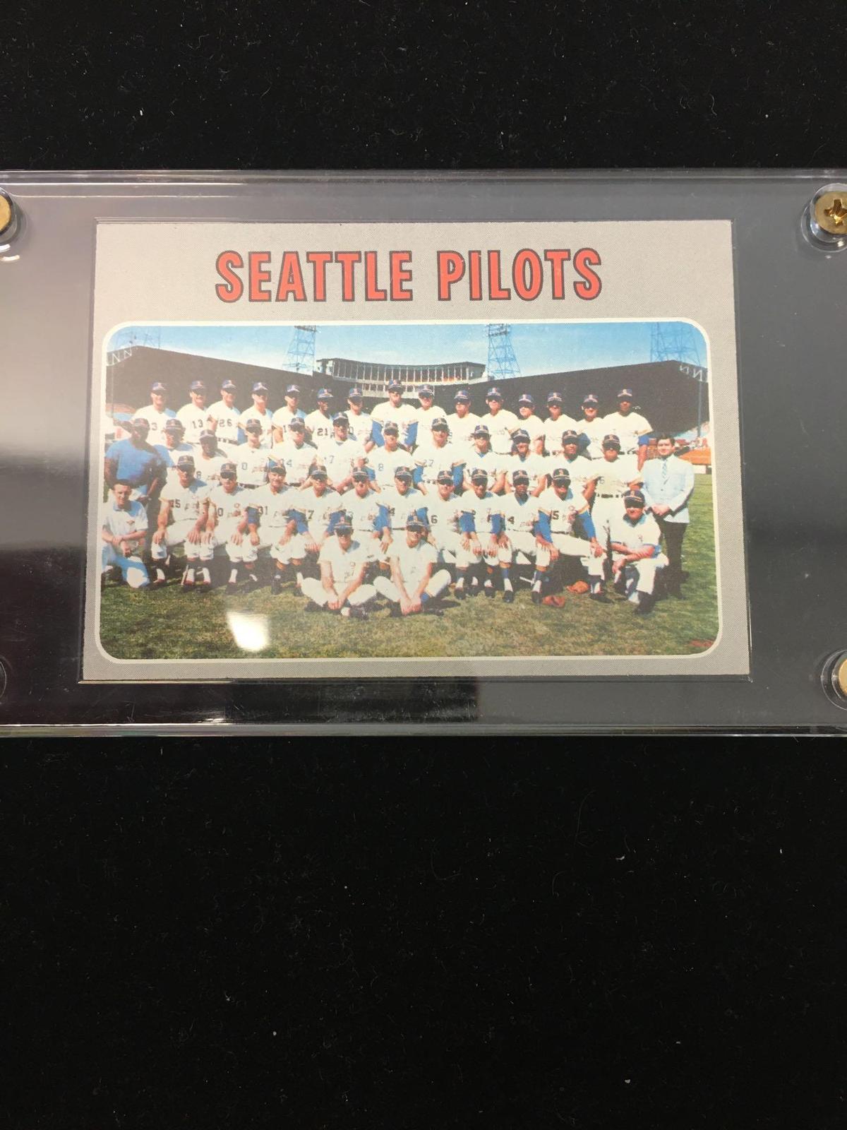 1970 Topps #713 Seattle Pilots Team Card High Number Baseball Card Vintage