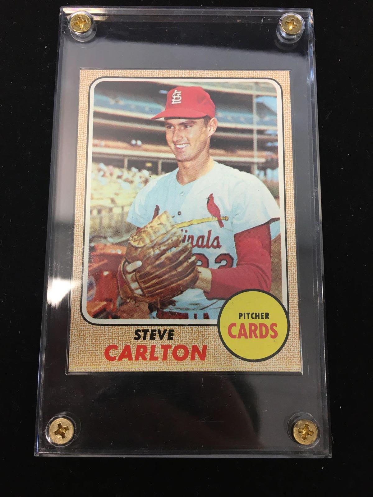 1968 Topps #408 Steve Carlton Cardinals Vintage Baseball Card