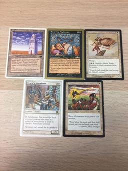 5 Card Lot of Vintage Magic the Gathering Rares & More from Collection