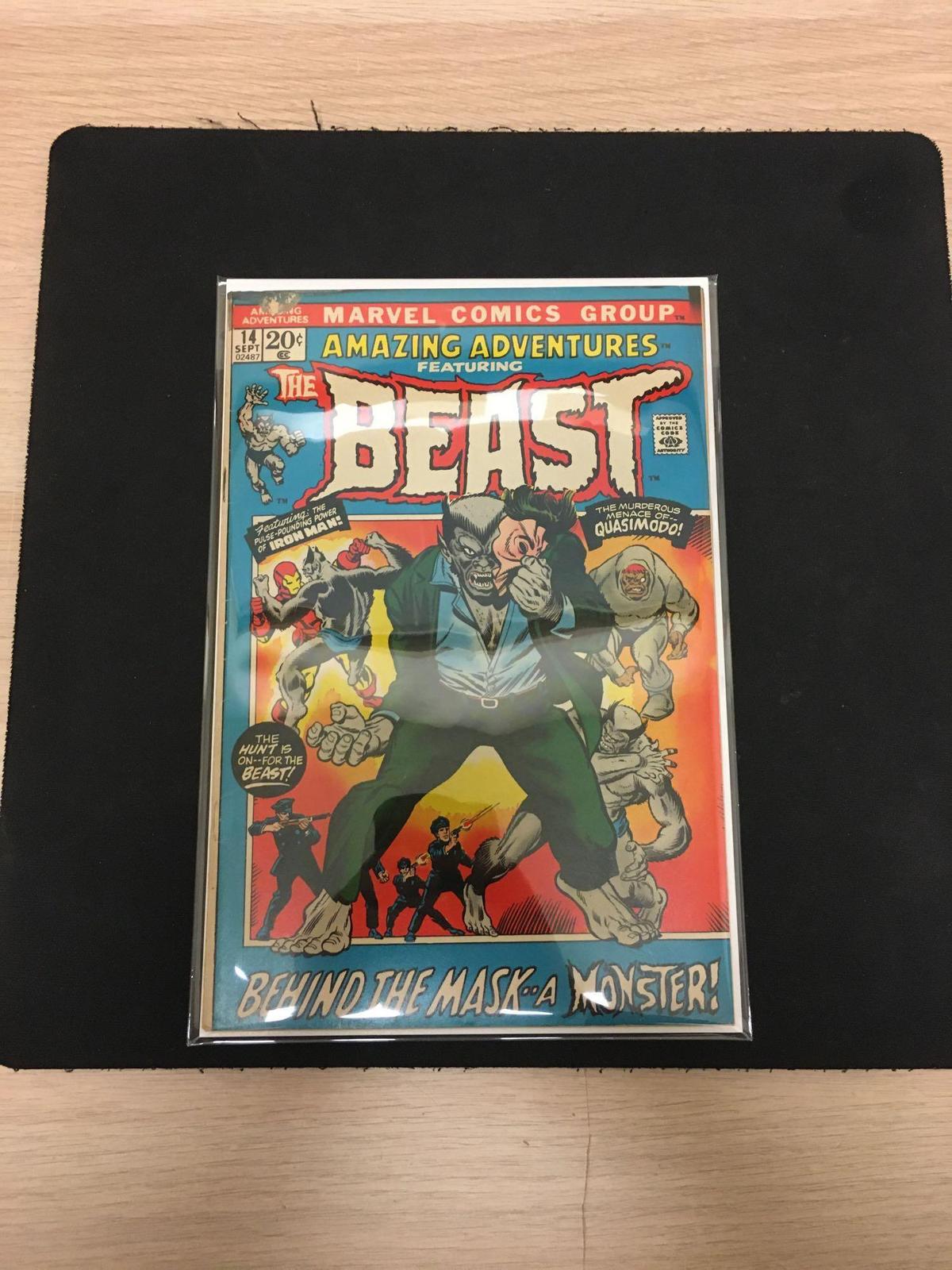 Amazing Adventures #14 Featuring Beast Comic Book from Estate Collection