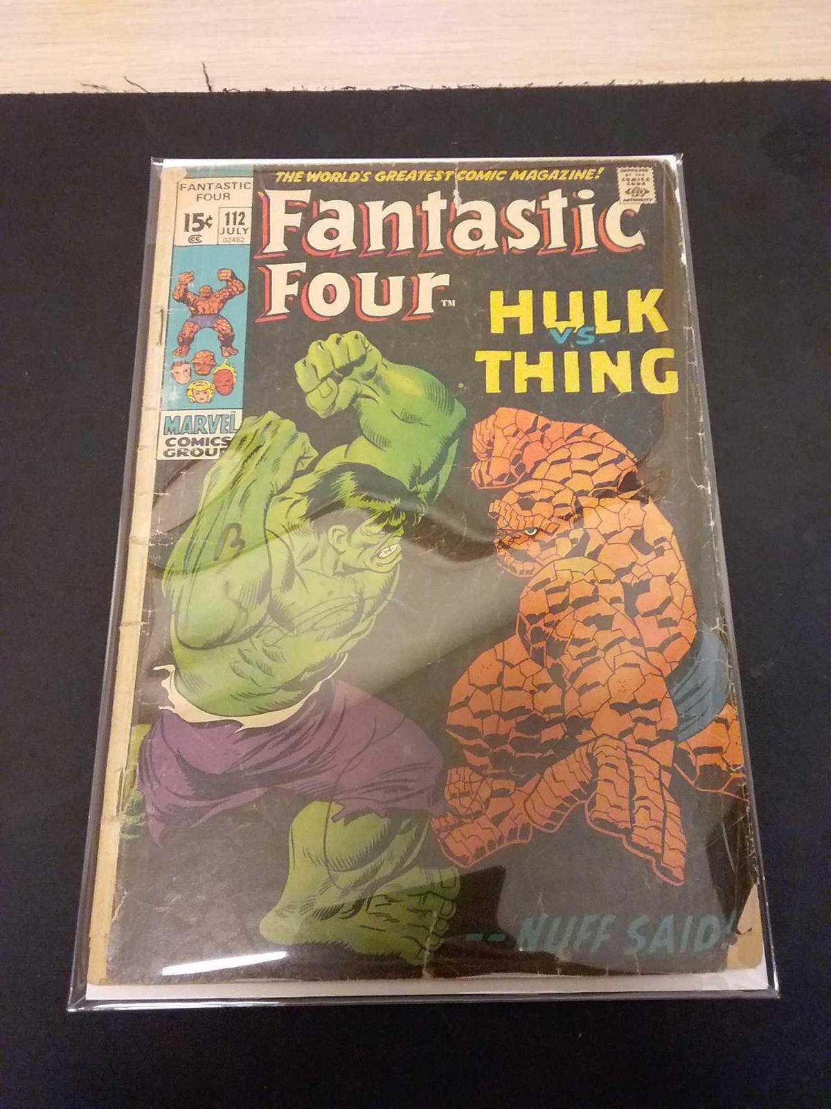 The Fantastic Four #112 Comic Book from Estate Collection