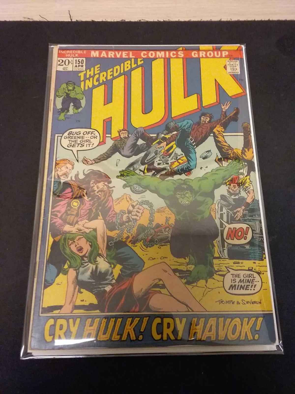 The Incredible Hulk #150 Comic Book from Estate Collection