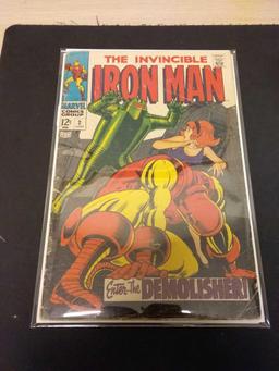 The Invincible Iron Man #2 Comic Book from Estate Collection