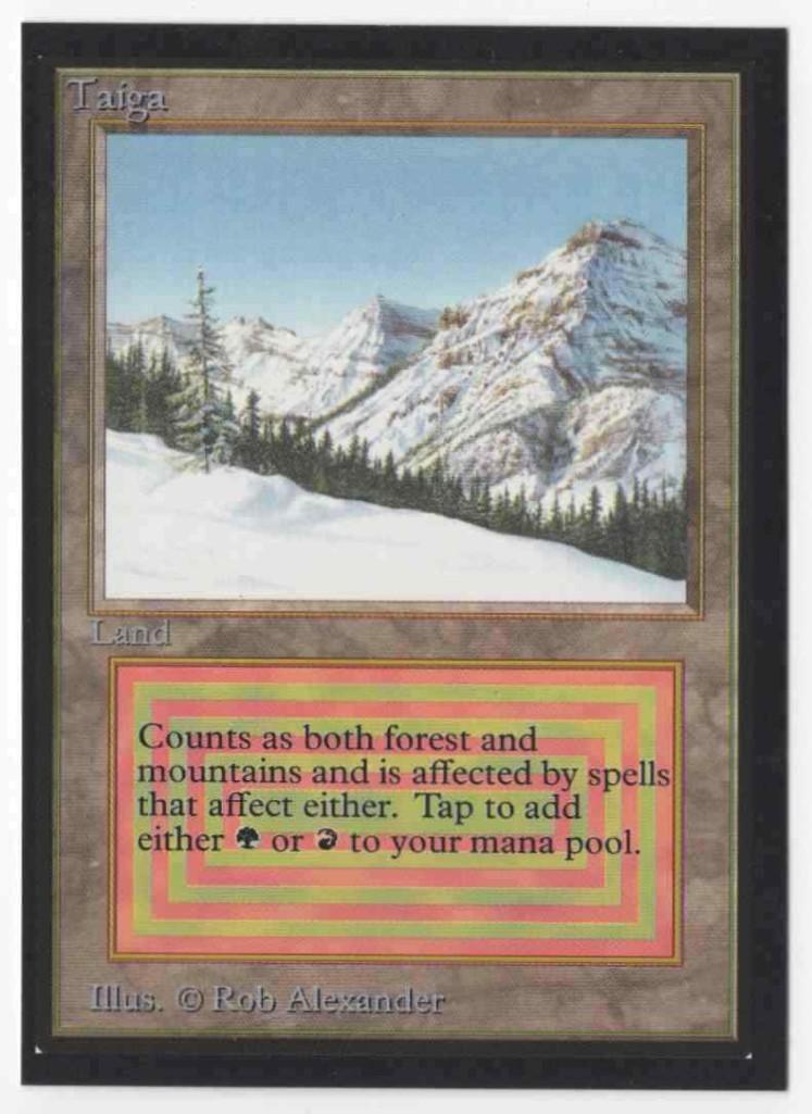 1993 Mtg Magic The Gathering Collector's Edition Taiga NM Card