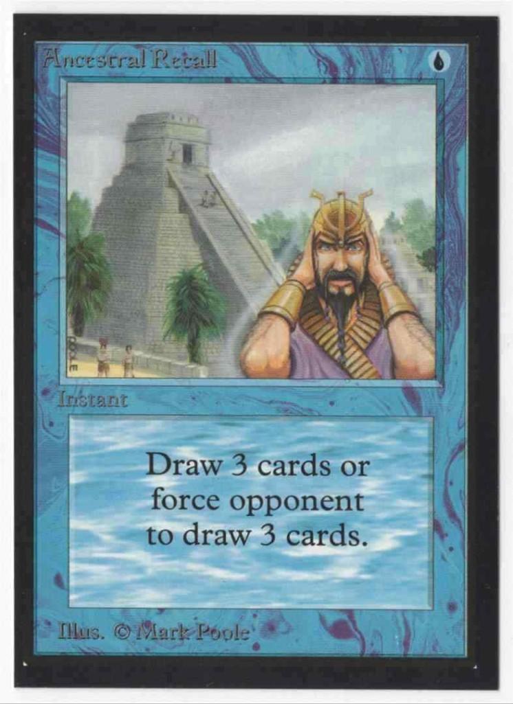 1993 Collector's Edition Ancestral Recall NM Card