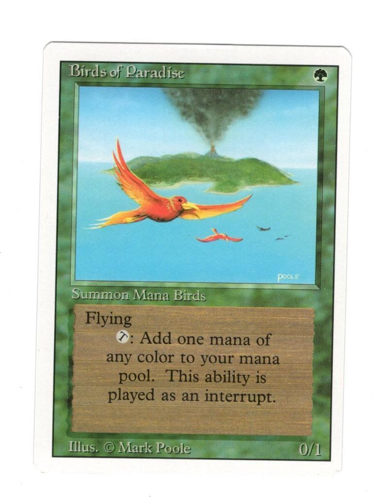 MTG Magic The Gathering Birds of Paradise Revised Card