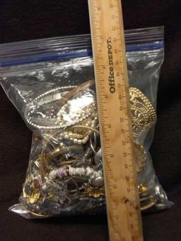 2+ Pound Bag of Estate Costume Jewelry