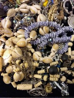 Lot of Unsearched Vintage Costume Jewelry from Estate
