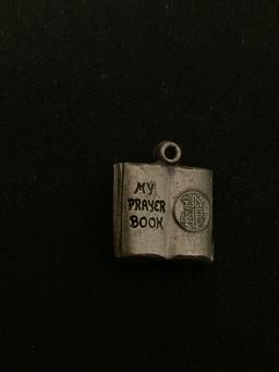 My Prayer Book Sterling Silver Charm Pendant