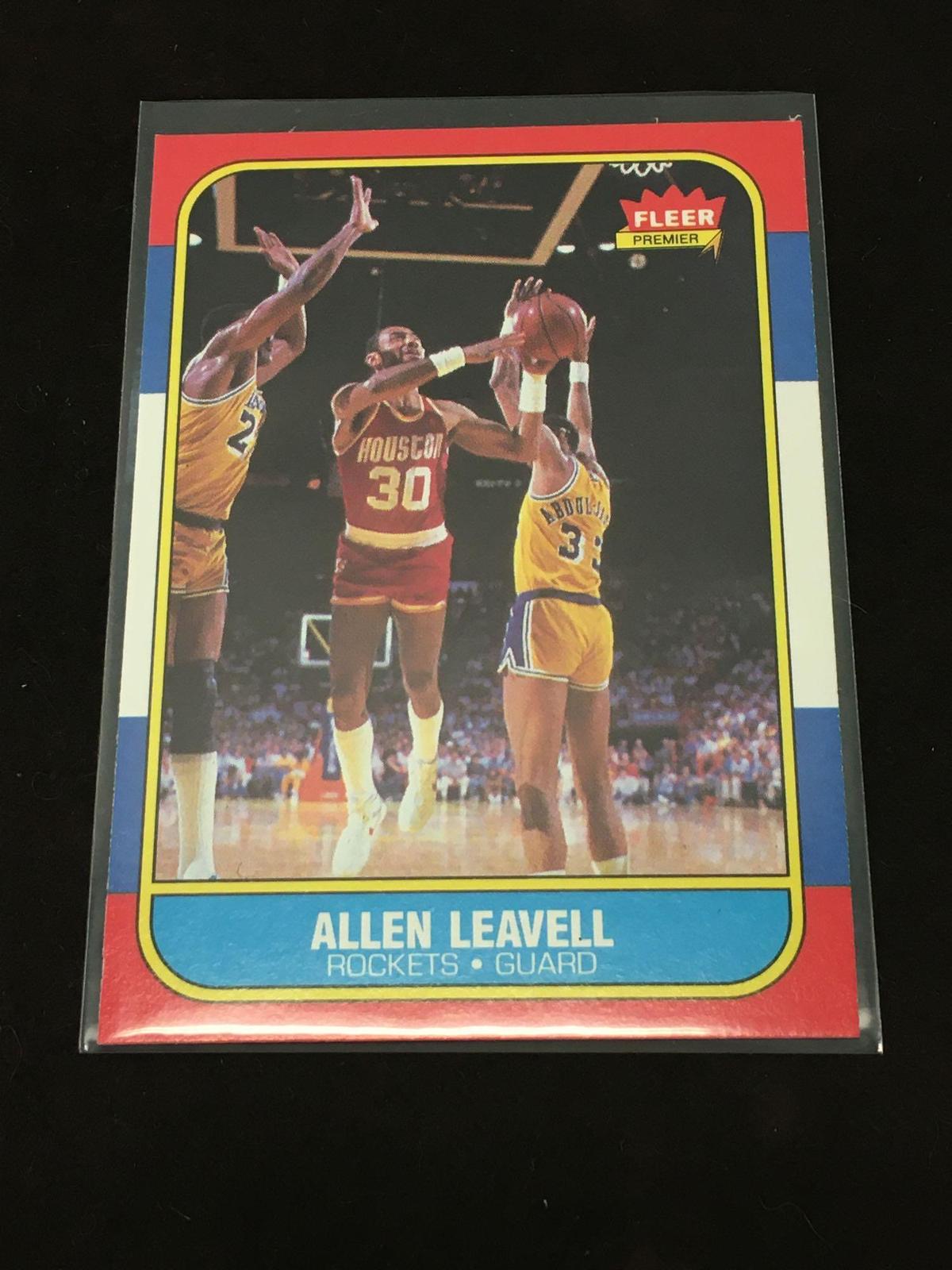 1986-87 Fleer #62 Allen Leavell Rockets Vintage Basketball Card