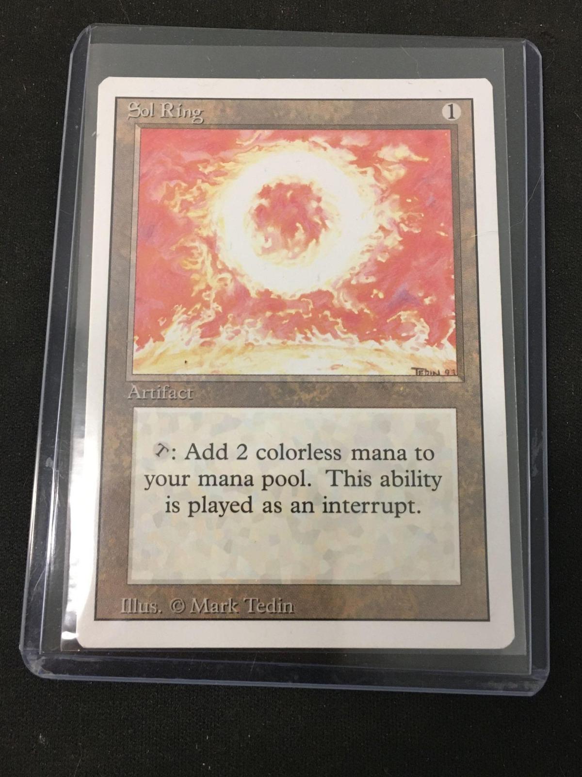 MTG Magic the Gathering Sol Ring Revised Trading Card