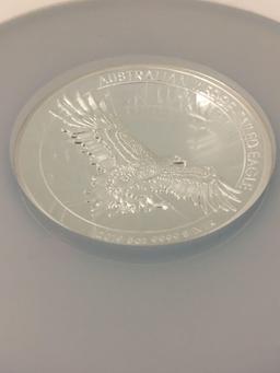 2019-P $8 Australia 5 Ounce .999 Fine Silver Curved Wedge-Tailed Eagle Silver Bullion - NGC Graded