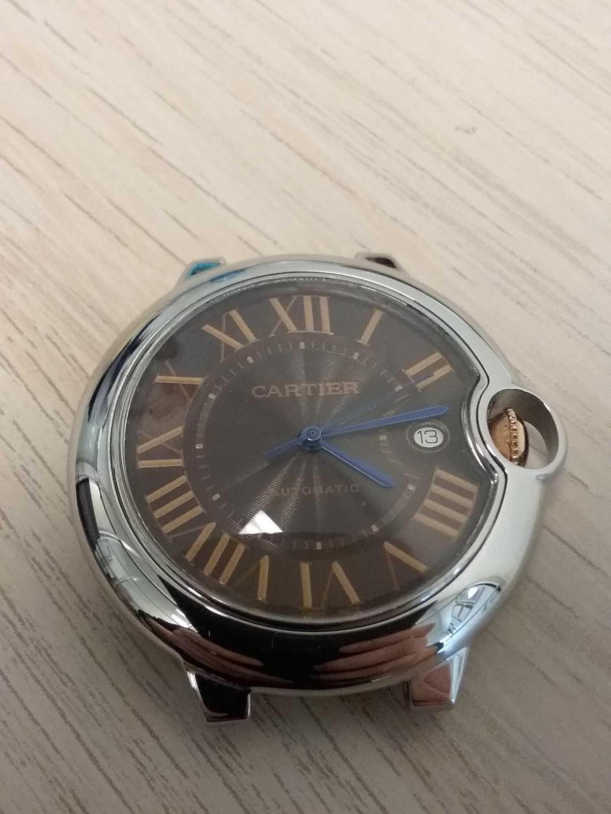 Cartier Designed 32mm Round Bezel Watch Sapphire Crown - No Paperwork No Returns