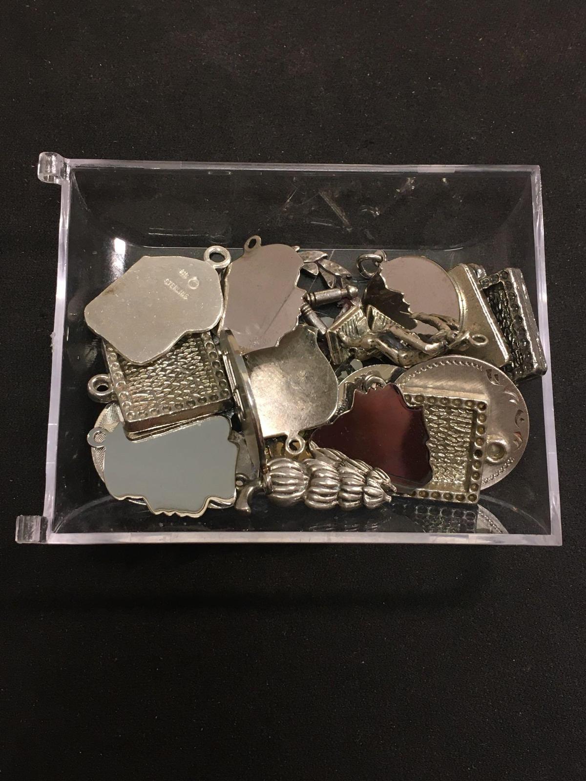 78 Grams of Sterling Silver Charm Pendants