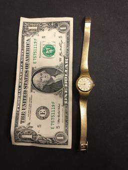 Waltham Designer Round 18mm Bezel Gold-Tone Stainless Steel Watch w/ Bracelet