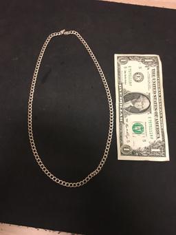 GM Designed Italian Made 5.0mm Wide 20in Long Curb Link Sterling Silver Chain - No Clasp