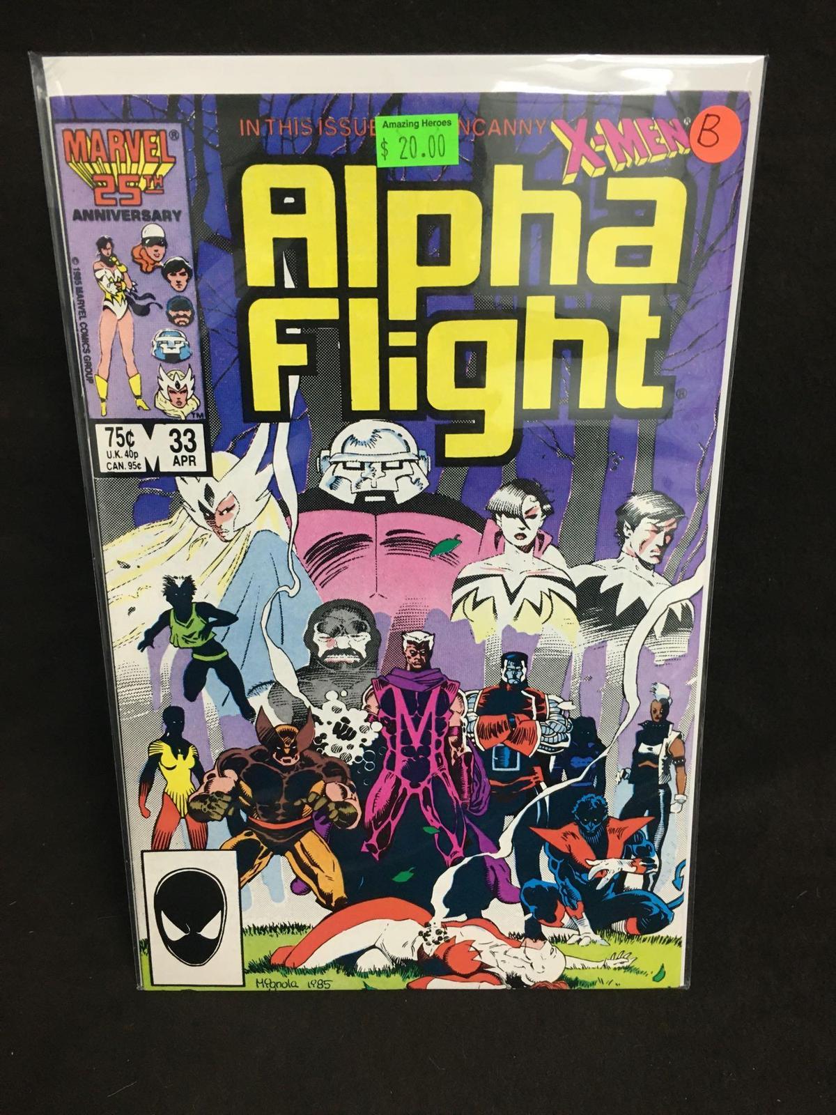 Alpha Flight #33 Comic Book from Amazing Collection B