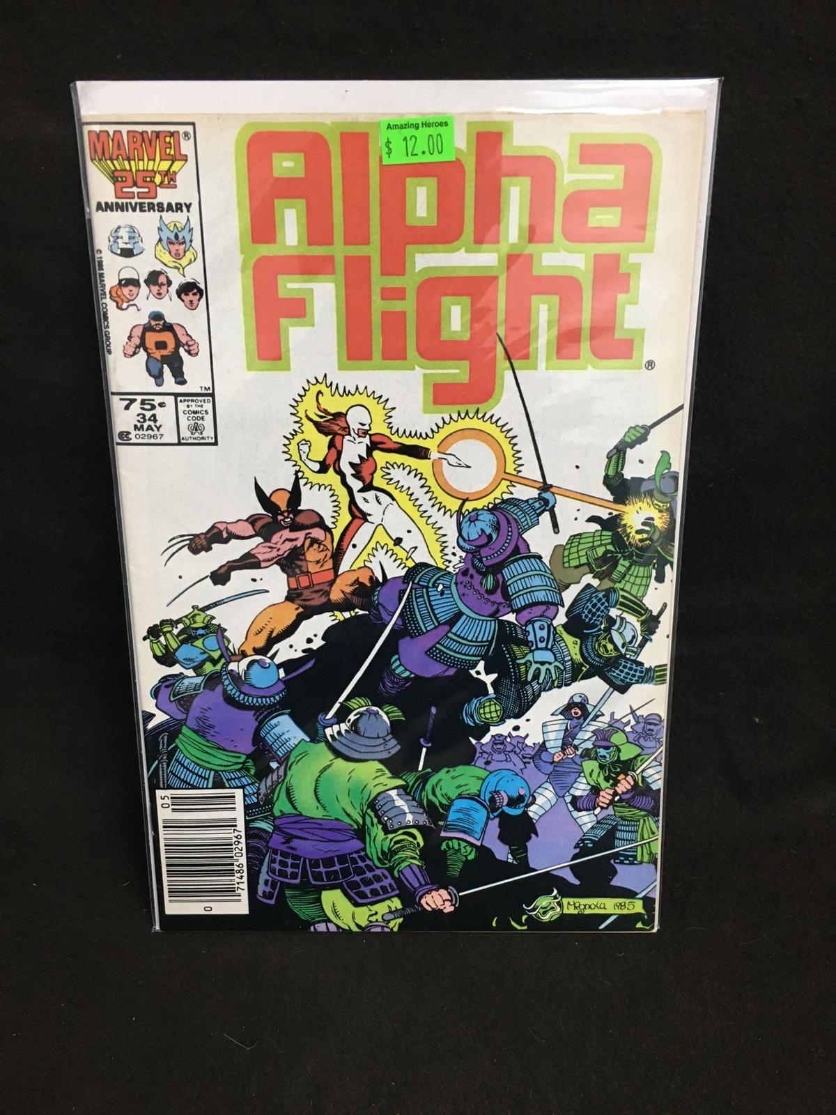 Alpha Flight #34 Comic Book from Amazing Collection