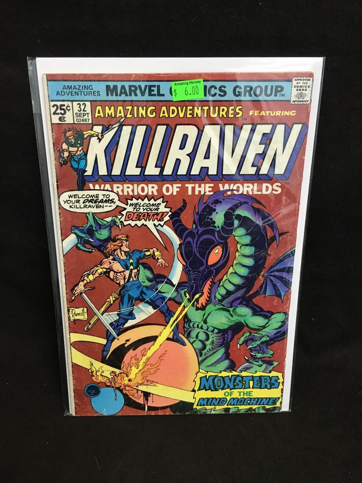 Amazing Adventures Featuring Killraven #32 Comic Book from Amazing Collection