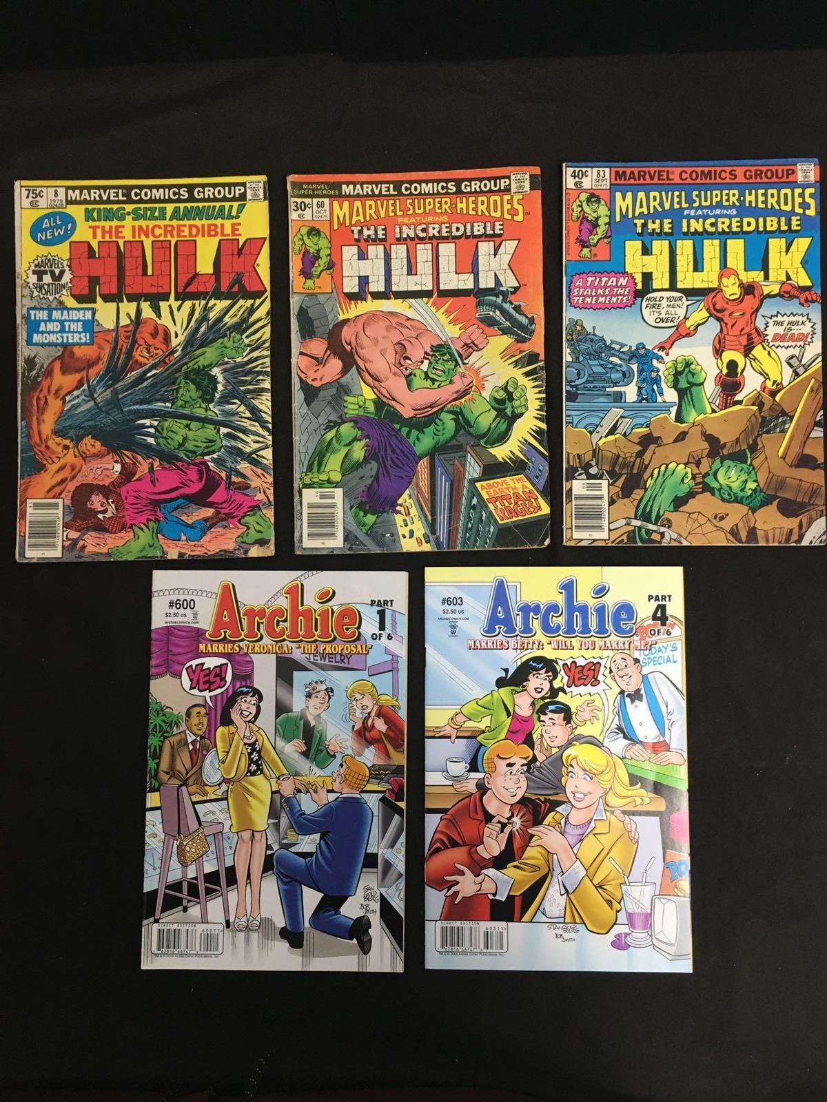 UNSEARCH ESTATE COLLECTION - 5 Comic Books - SEE PHOTOS