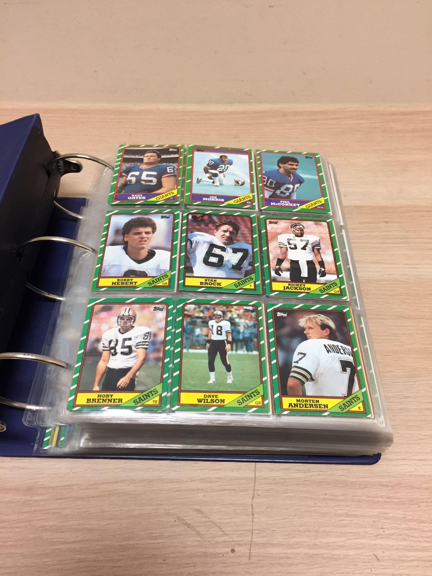 Huge Binder Full of Early-Mid 1980s Football Cards with Rookies from Estate - WOW