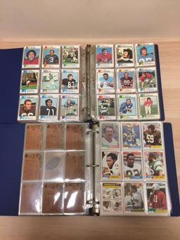 Huge Collection of Vintage 1970's-1981 Topps Football Cards from Estate - 2 Binders & Pile of Pages