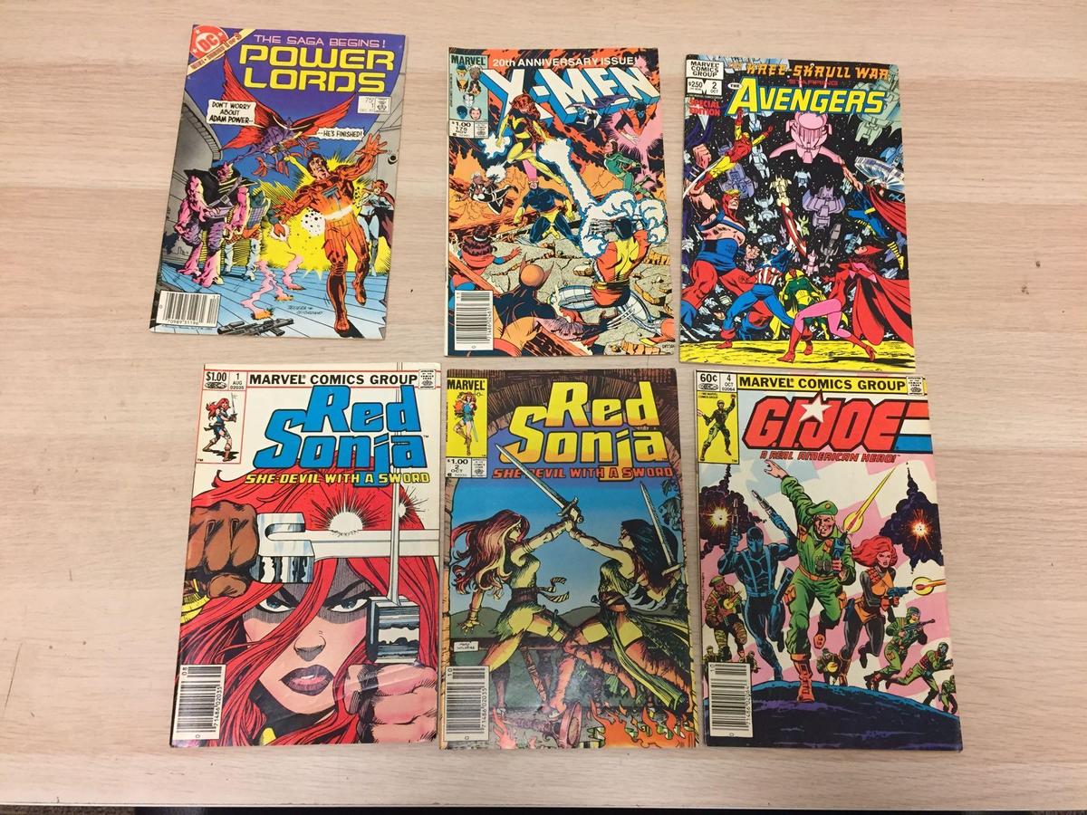 6 Count Lot of Vintage Comic Books from Estate Collection