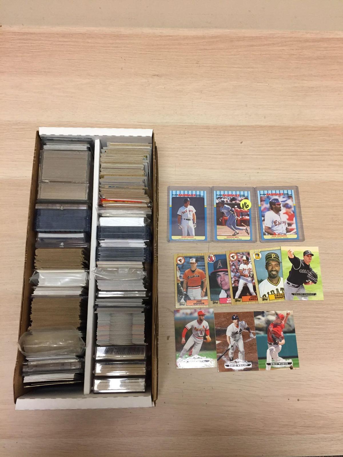 2 Row Box of Mixed Sports Cards - Stars, Inserts and More from Estate Collection