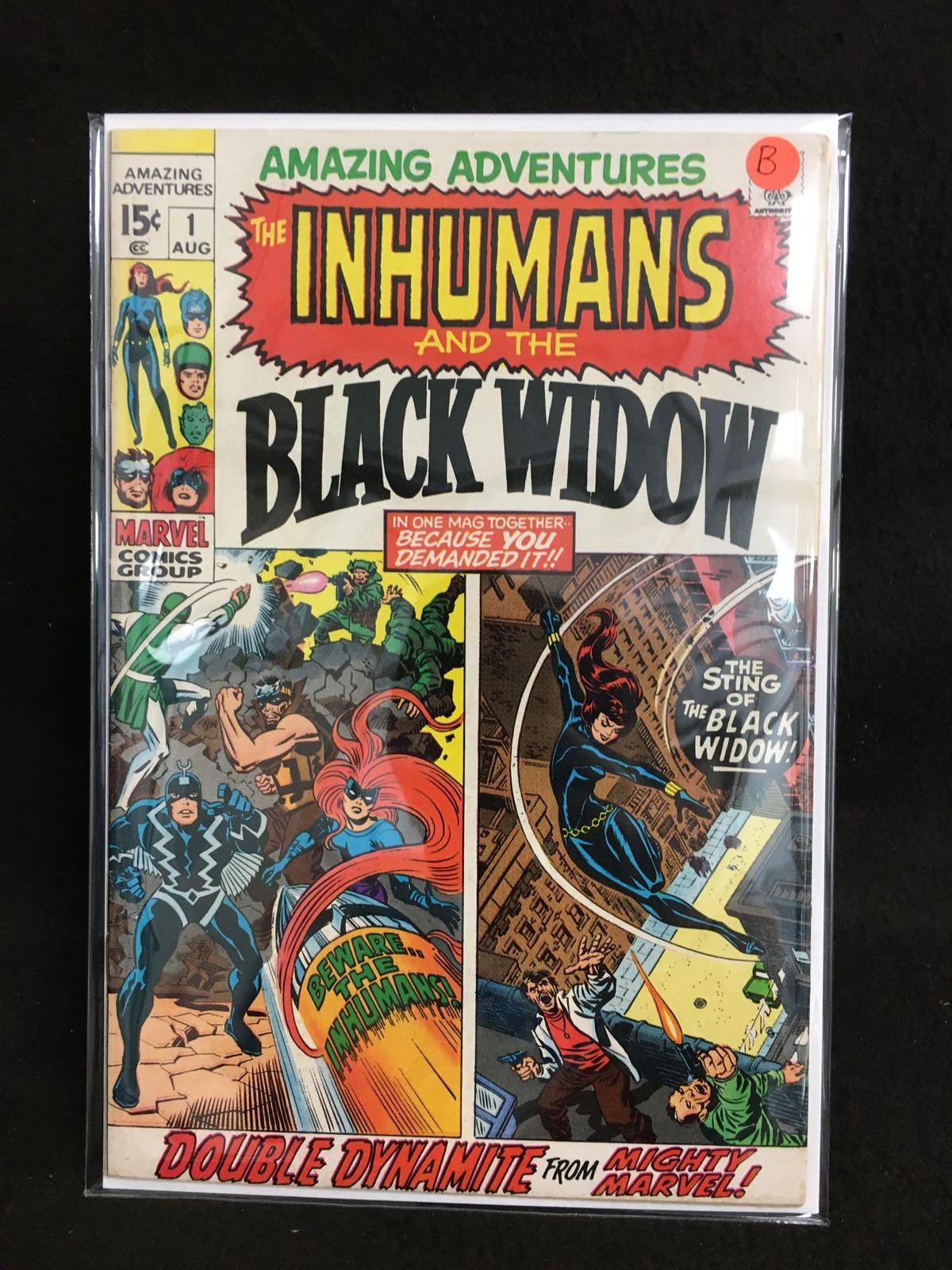 Amazing Adventures #1 The Imhumans and the Black Widow Vintage Comic Book - ATTIC FIND! B