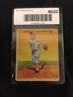 1933 Goudey #129 Harold Schumacher Giants Vintage Baseball Card